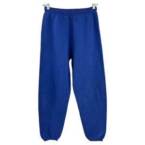 Lee (S) Mens American VINTAGE 80s Blue Sturdy Sweats Sweatpants Heavyweight